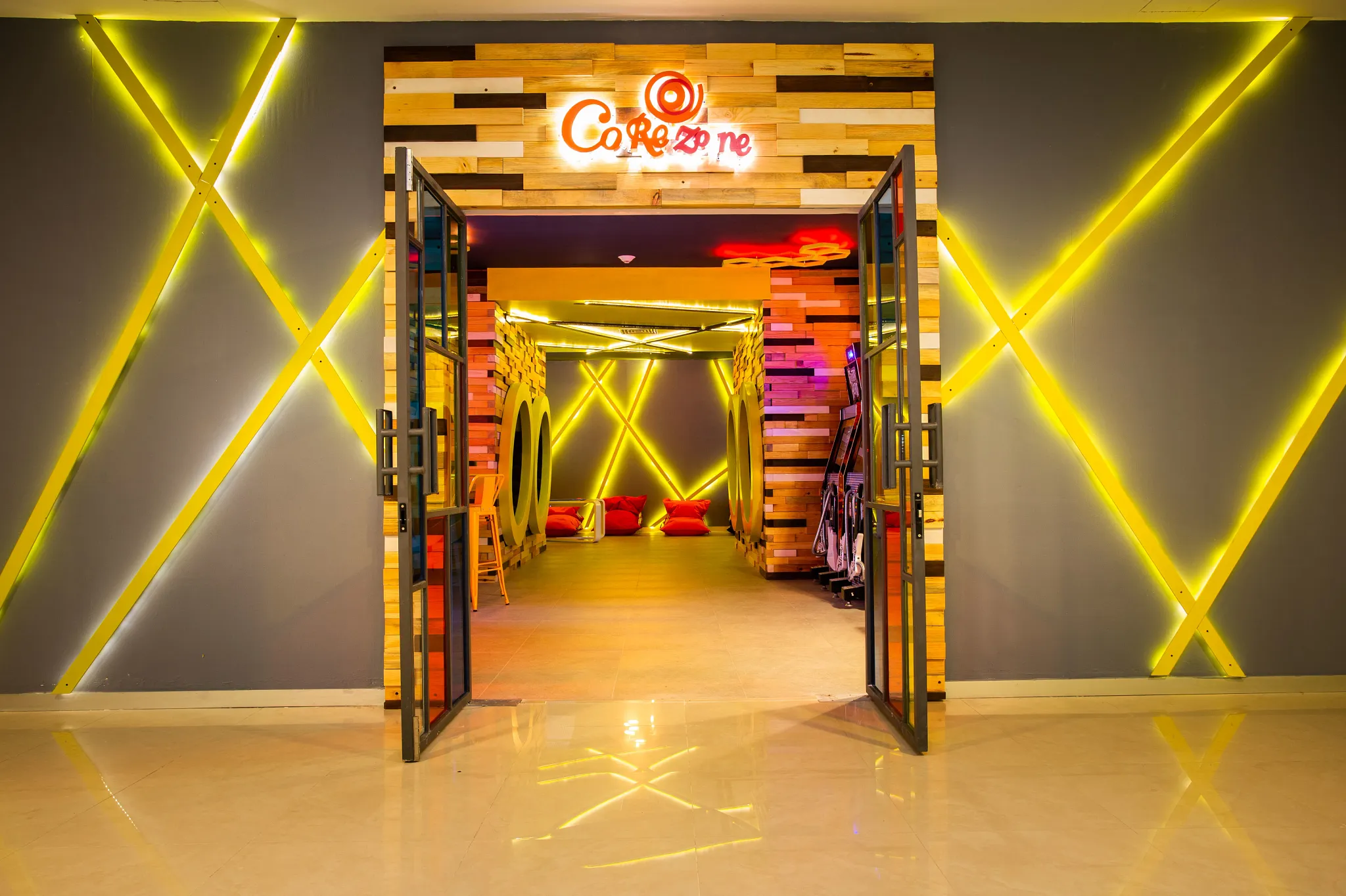 Entrance to Core Zone Teens Club at Dreams Jade Resort & Spa in Puerto Morelos.