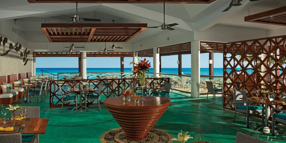 Castaways Restaurant oceanview dining venue at Dreams Jade Riviera Cancun